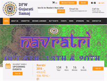 Tablet Screenshot of dfwgujaratisamaj.com